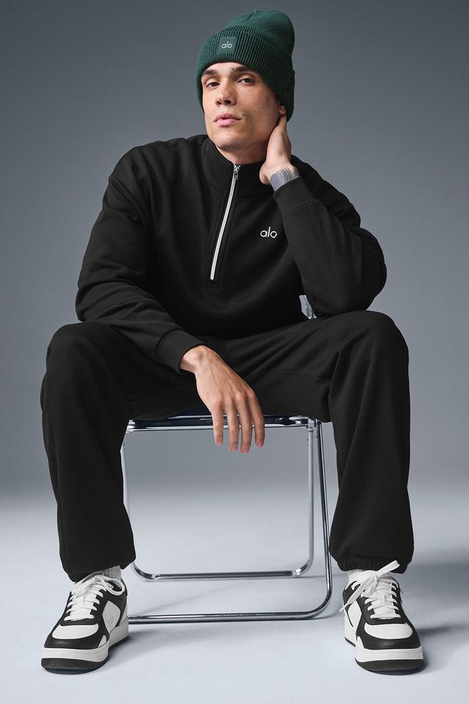 Alo Accolade 1/4 Zip Pullover - Black - Hoodies - Compare Prices
