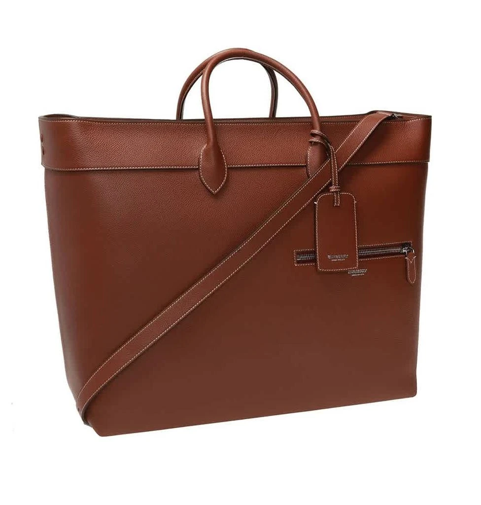 商品Burberry|Burberry Tan Mens Sanford Grainy Leather Holdall Tote,价格¥5669,第3张图片详细描述