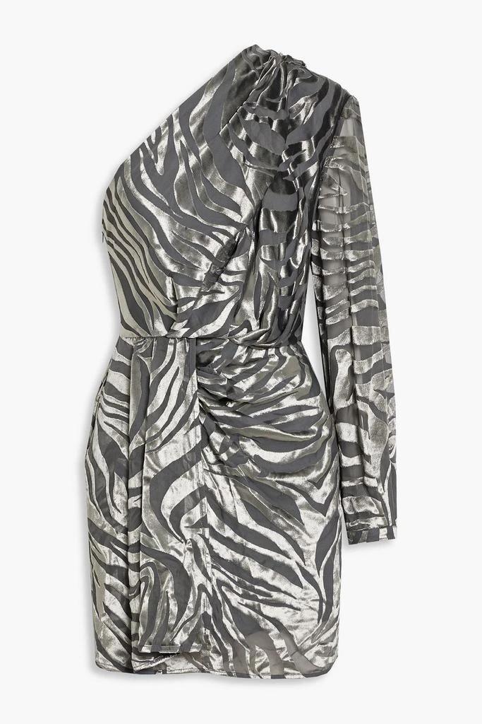 商品IRO|Nimas one-sleeve draped devoré-velvet mini dress,价格¥780,第1张图片
