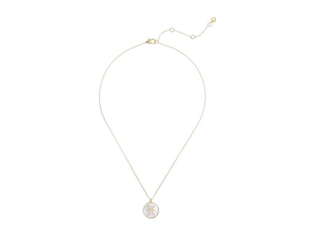 商品Kate Spade|In The Stars Mother-of-Pearl Pisces Pendant Necklace,价格¥559,第4张图片详细描述