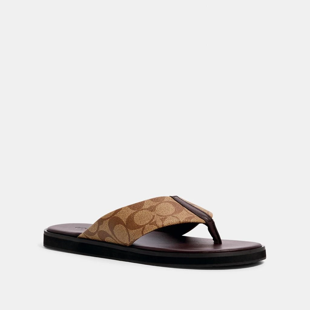 商品Coach|COACH Flip Flop In Signature Canvas,价格¥682,第4张图片详细描述