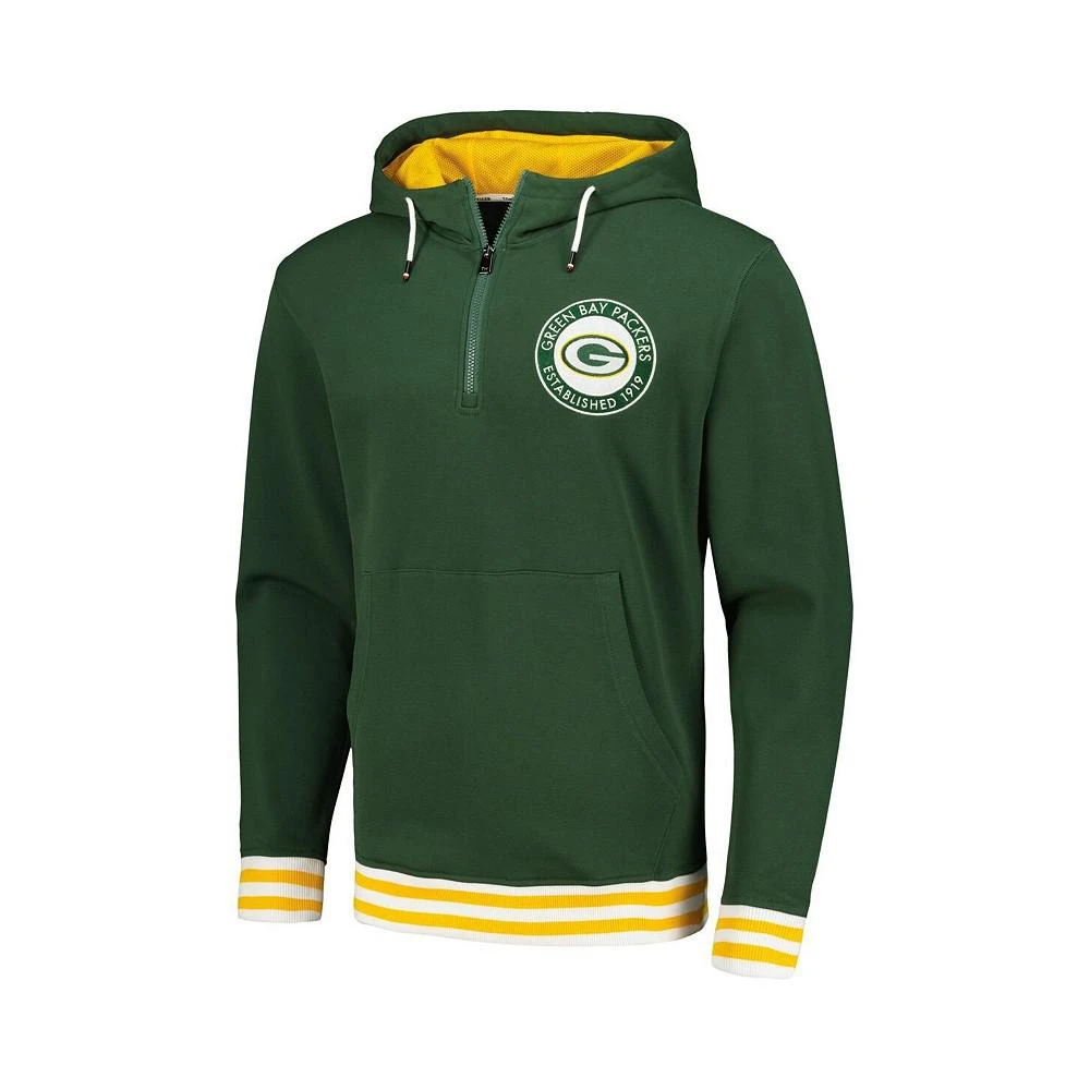 商品Tommy Hilfiger|Men's Green Green Bay Packers Aaron Quarter-Zip Hoodie,价格¥736,第2张图片详细描述