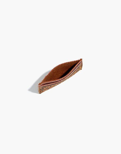 商品Madewell|The Leather Card Case in Leopard Calf Hair,价格¥142,第2张图片详细描述