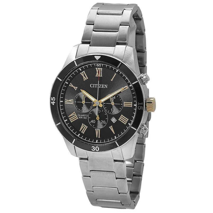 商品Citizen|Chronograph Quartz Black Dial Men's Watch AN8168-51H,价格¥821,第1张图片