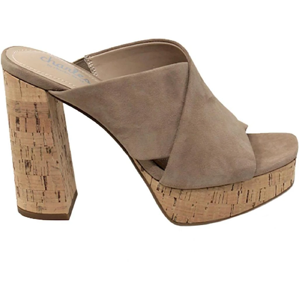 商品Charles David|Charles by Charles David Womens ILLY Suede Open Toe Block Heels,价格¥223,第2张图片详细描述
