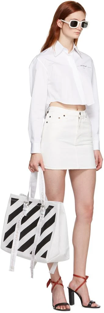 商品Off-White|White Basic Crop Shirt,价格¥2817,第5张图片详细描述