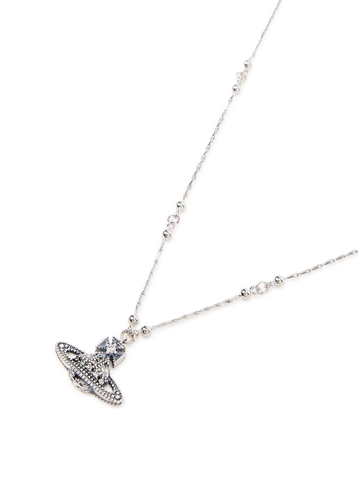 Glenda Bas Relief silver-tone orb necklace商品第4张图片规格展示