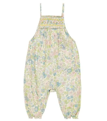 商品Bonpoint|Baby Lilisy floral cotton overalls,价格¥957,第1张图片
