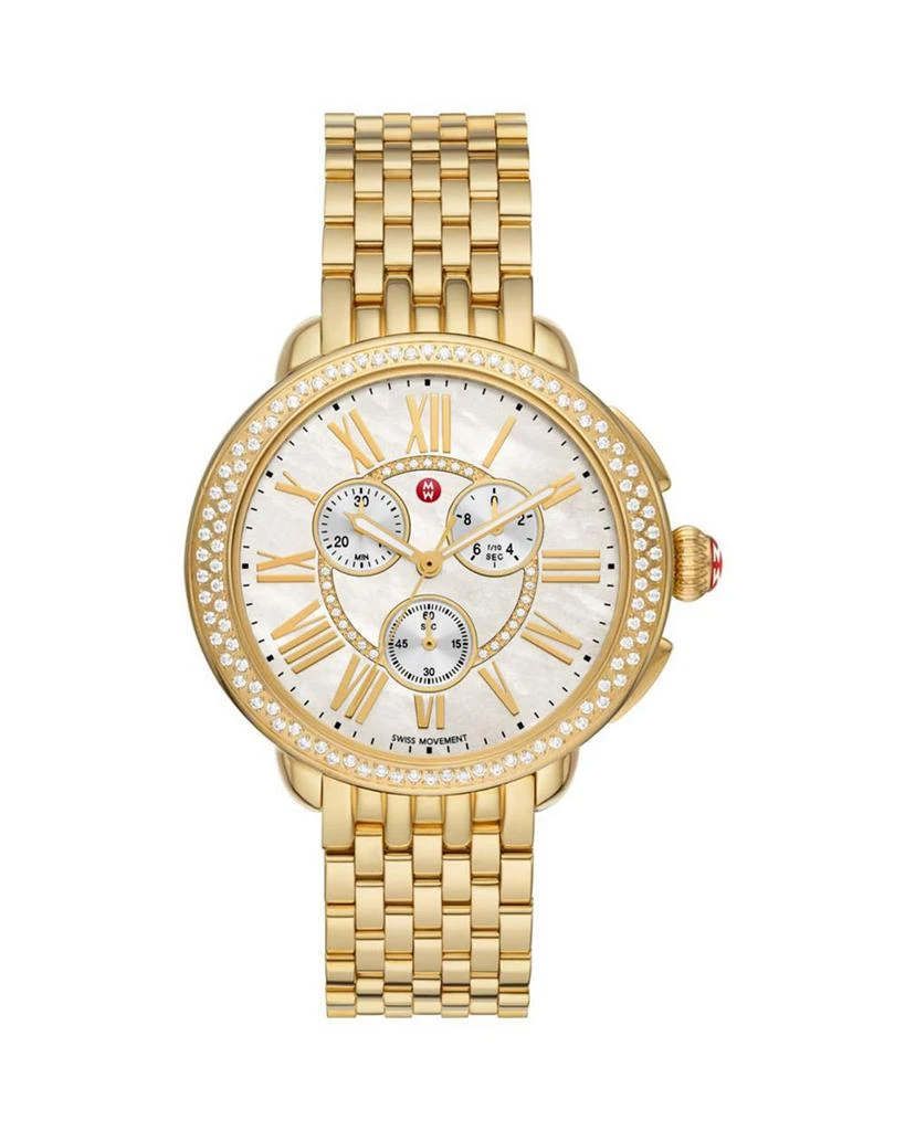 商品Michele|Serein 18K Gold-Plated Diamond Chronograph, 38mm,价格¥22479,第1张图片