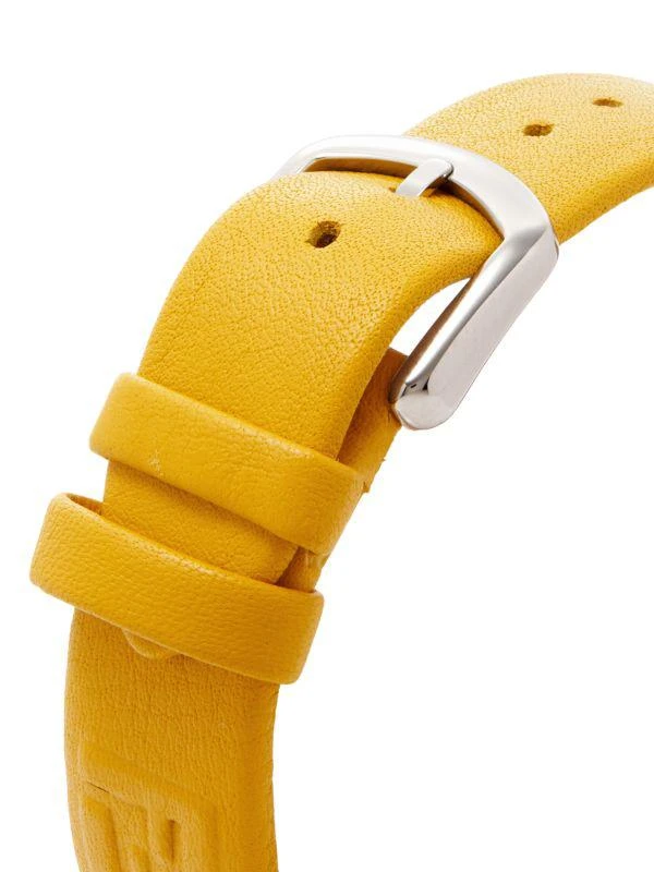 商品Fendi|Forever Fendi 29MM Stainless Steel & Leather Strap Watch,价格¥3460,第4张图片详细描述