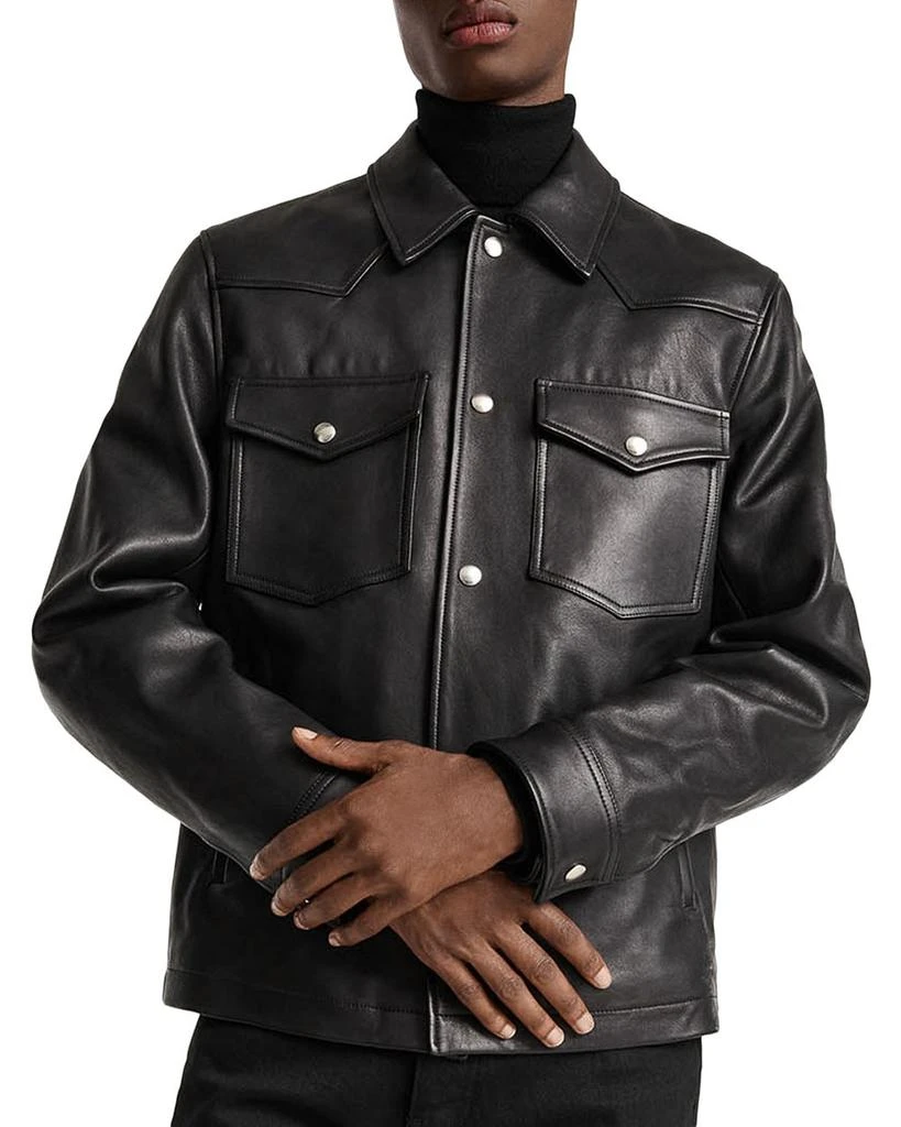 商品The Kooples|Patch Pocket Leather Jacket,价格¥2063,第5张图片详细描述