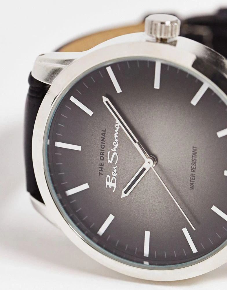 商品Ben Sherman|Ben Sherman minimal dial watch in black and silver,价格¥159,第2张图片详细描述