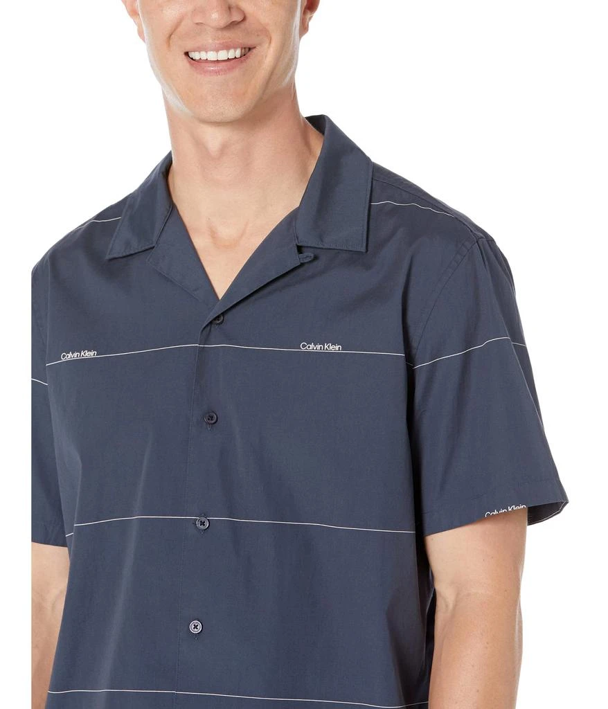 商品Calvin Klein|Short Sleeve Stripe Easy Shirt,价格¥461,第3张图片详细描述