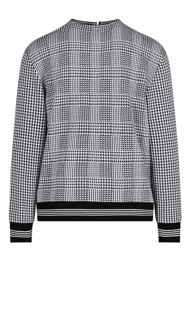 商品Thom Browne|Thom Browne Houndstooth-Patterned Crewneck Jumper,价格¥4296,第2张图片详细描述