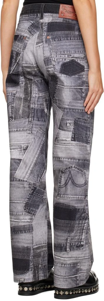 商品ANDERSSON BELL|Gray Patchwork Jeans,价格¥818,第3张图片详细描述