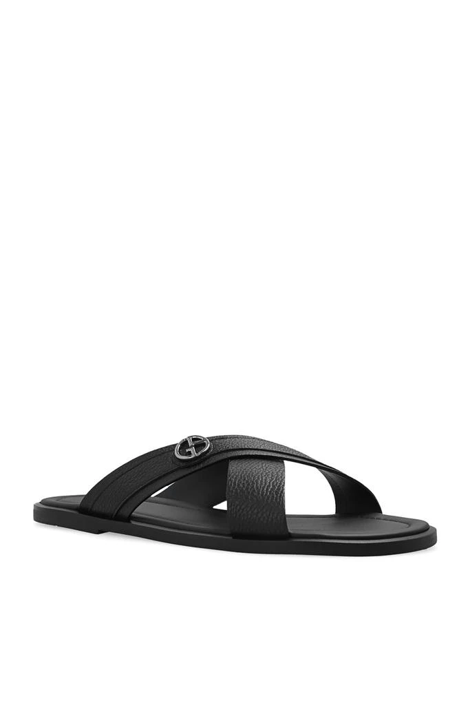 商品Giorgio Armani|Slides with logo,价格¥4732,第4张图片详细描述