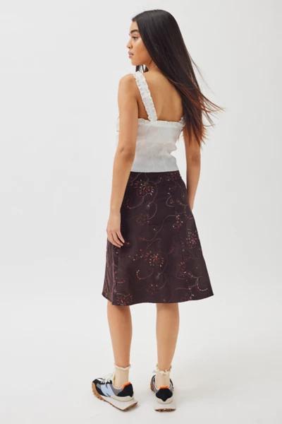 Urban Renewal Remnants Floral Embellished Midi Skirt商品第3张图片规格展示