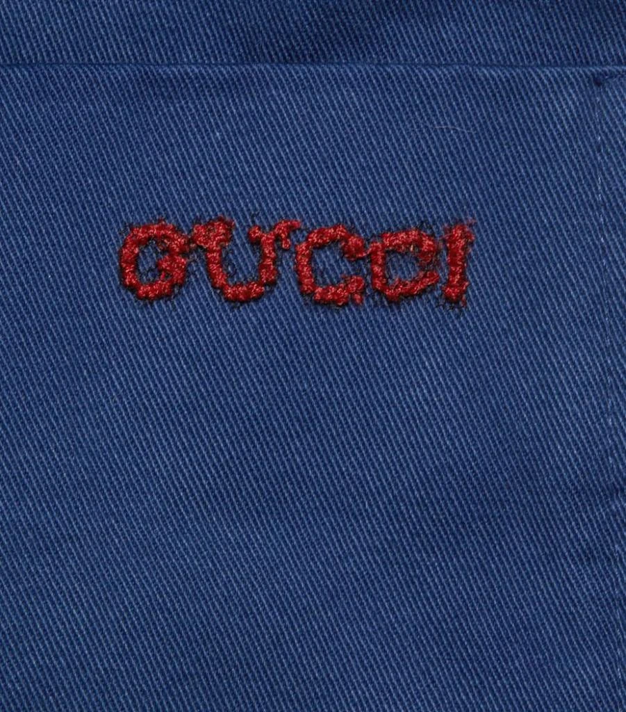 商品Gucci|Cotton Logo-Embroidered Jacket,价格¥17889,第3张图片详细描述