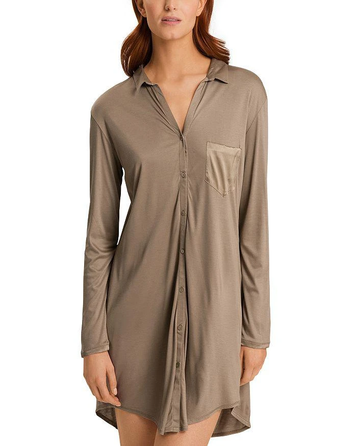 商品Hanro|Grand Central Boyfriend Sleepshirt,价格¥687,第1张图片