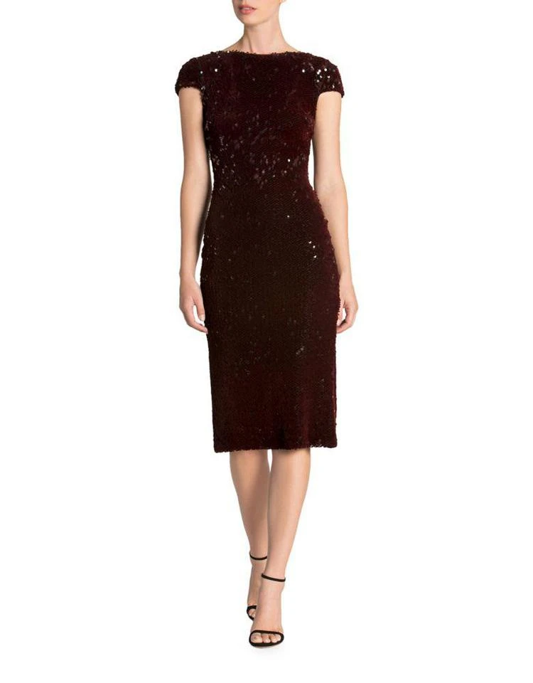 商品Dress The Population|Velvet Sequin Midi Dress,价格¥1849,第2张图片详细描述