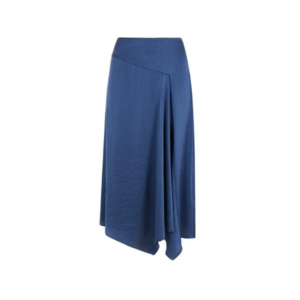 商品Theory|Asymmetric draped satin skirt,价格¥2386,第1张图片