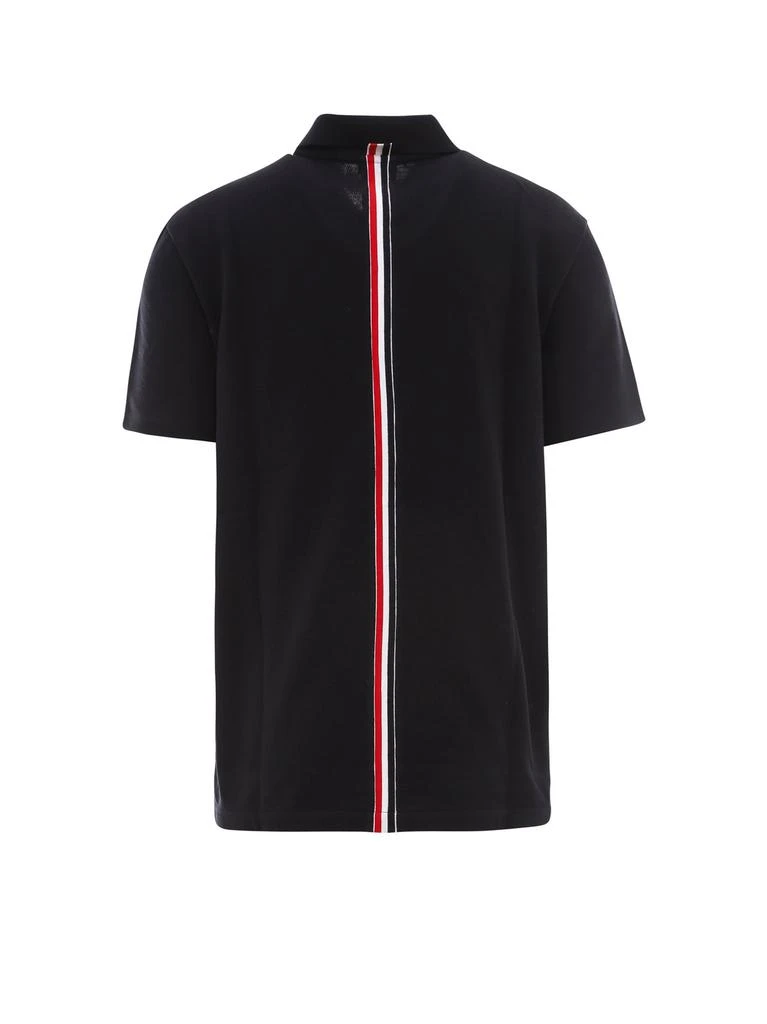 商品Thom Browne|Thom Browne Classic Pique Stripe Relaxed Polo Shirt,价格¥2378,第2张图片详细描述