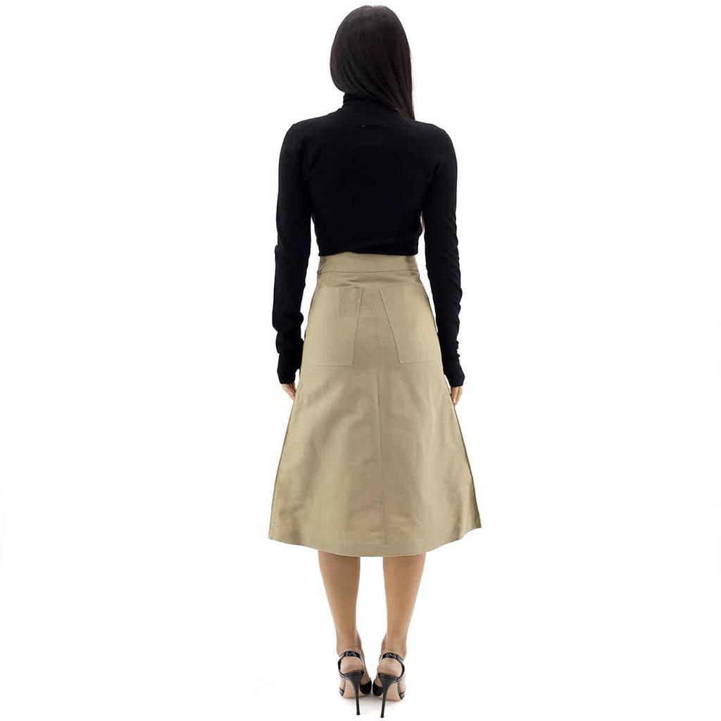 商品Burberry|Cotton Silk High-waisted Skirt,价格¥4231,第5张图片详细描述