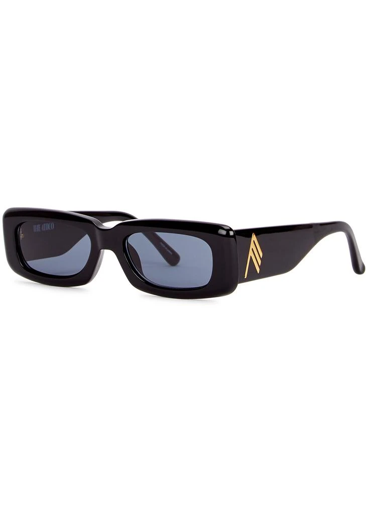 商品Linda Farrow|Mini Marfa black rectangle-frame sunglasses,价格¥1961,第1张图片