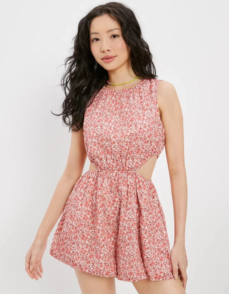 商品AE|AE Floral Cut-Out Romper,价格¥342,第1张图片