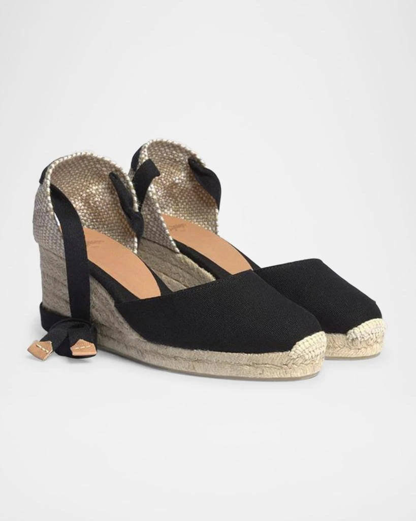 商品Castaner|Carina Canvas Ankle-Tie Wedge Espadrilles,价格¥1274,第2张图片详细描述