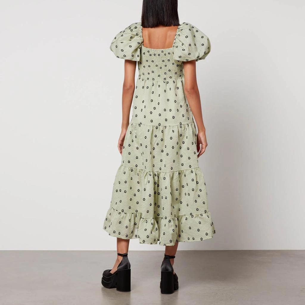 商品Sister Jane|Sister Jane Pompano Shirred Cloqué Midi Dress,价格¥476,第2张图片详细描述