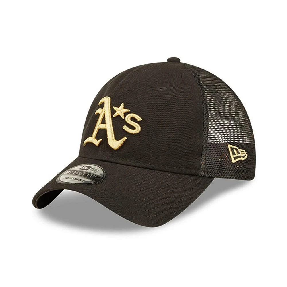 商品New Era|Men's Black Oakland Athletics 2022 MLB All-Star Game 9TWENTY Adjustable Hat,价格¥185,第4张图片详细描述
