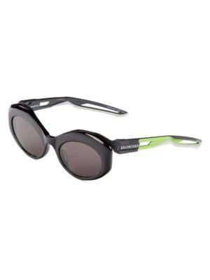 商品Balenciaga|55MM Oval Sunglasses,价格¥1104,第2张图片详细描述