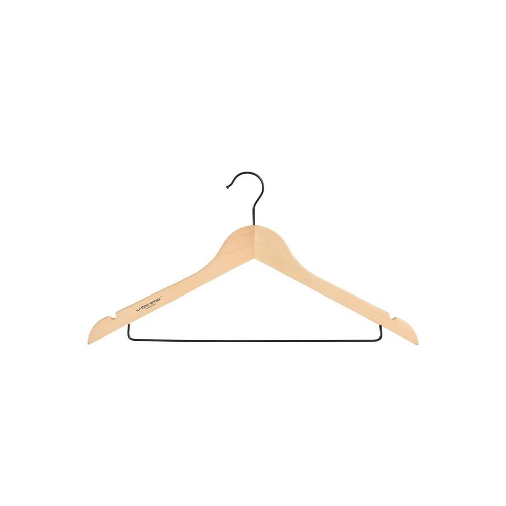 商品WeThinkStorage|Pack of 20 Slim Wood Hangers with Lower Bar,价格¥374,第2张图片详细描述