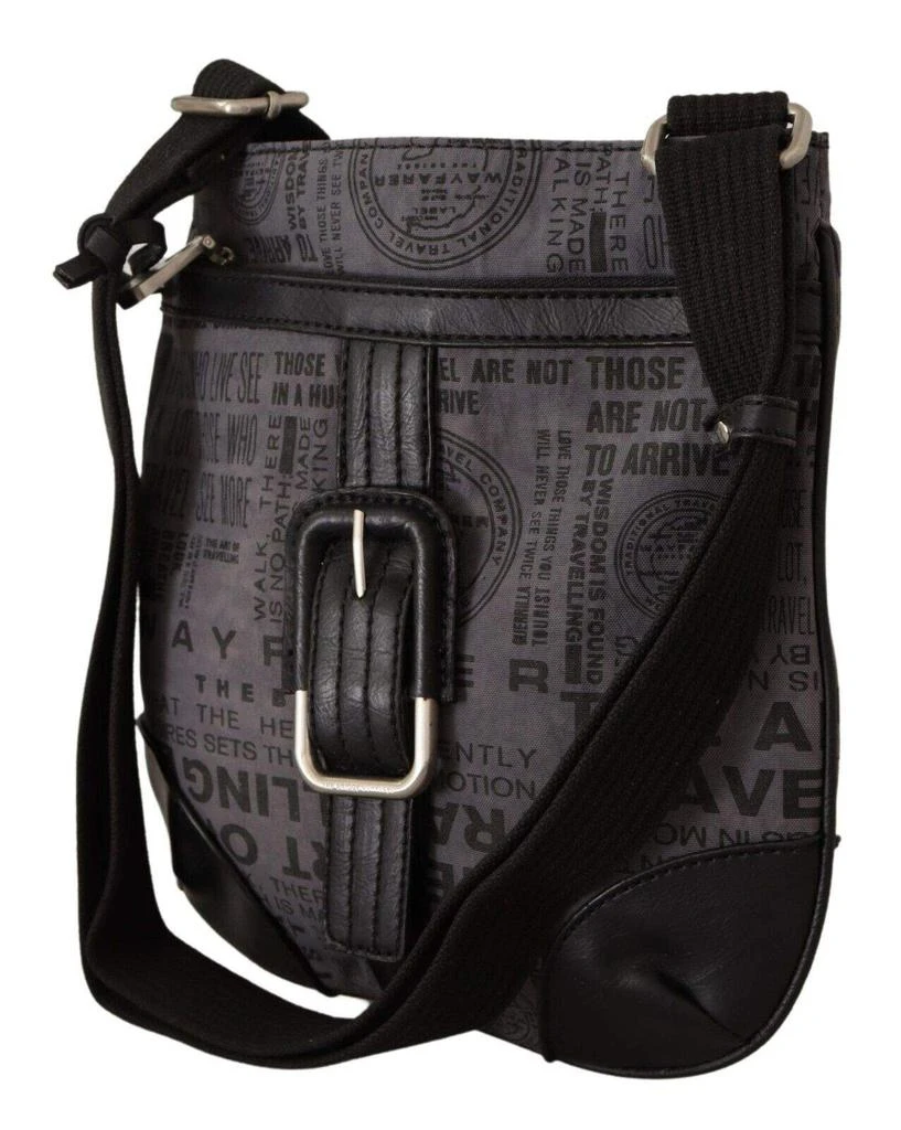 商品WAYFARER|WAYFARER Gray Printed Logo Shoulder Crossbody Purse Bag,价格¥922,第3张图片详细描述