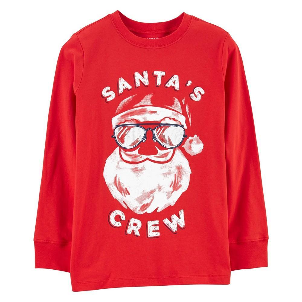 商品Carter's|Big Boys Santa's Crew Jersey T-shirt,价格¥147,第1张图片