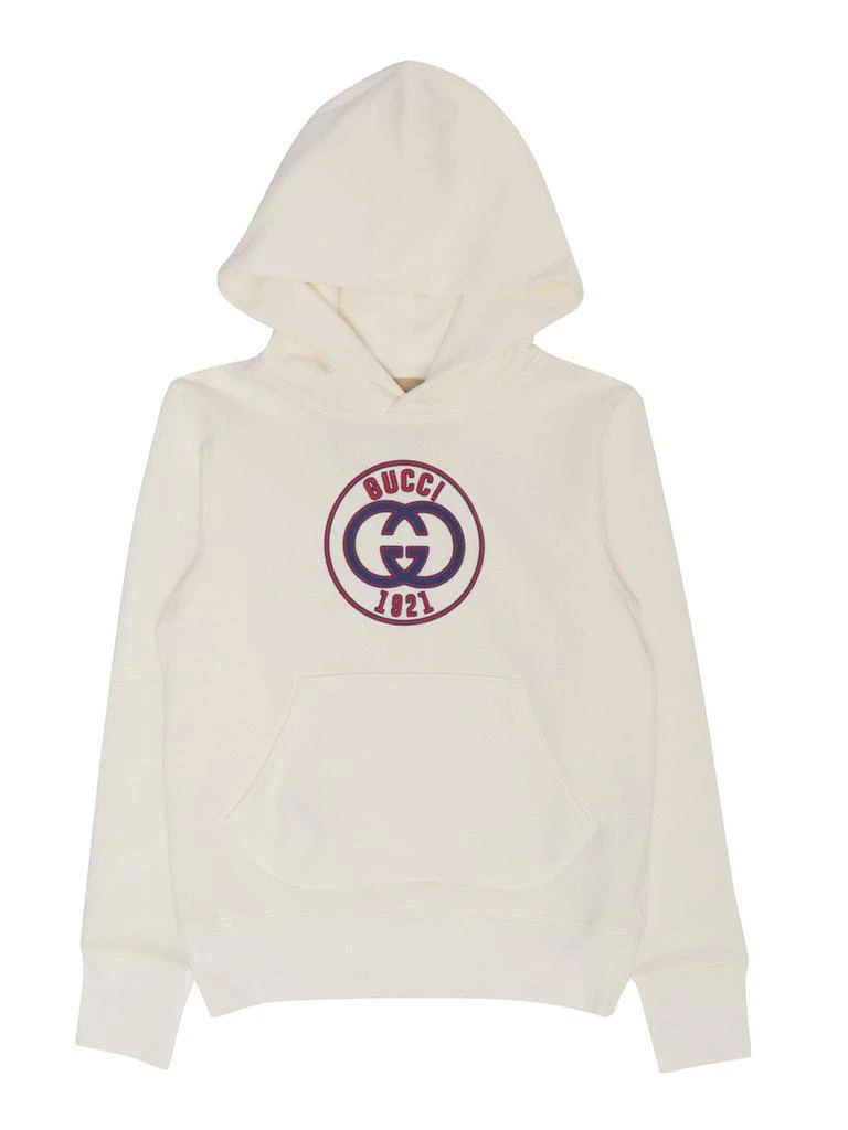 商品Gucci|Gucci Kids Interlocking G Long-Sleeved Hoodie,价格¥2168,第1张图片