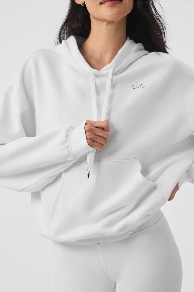 商品Alo|Accolade Hoodie - White,价格¥1038,第3张图片详细描述