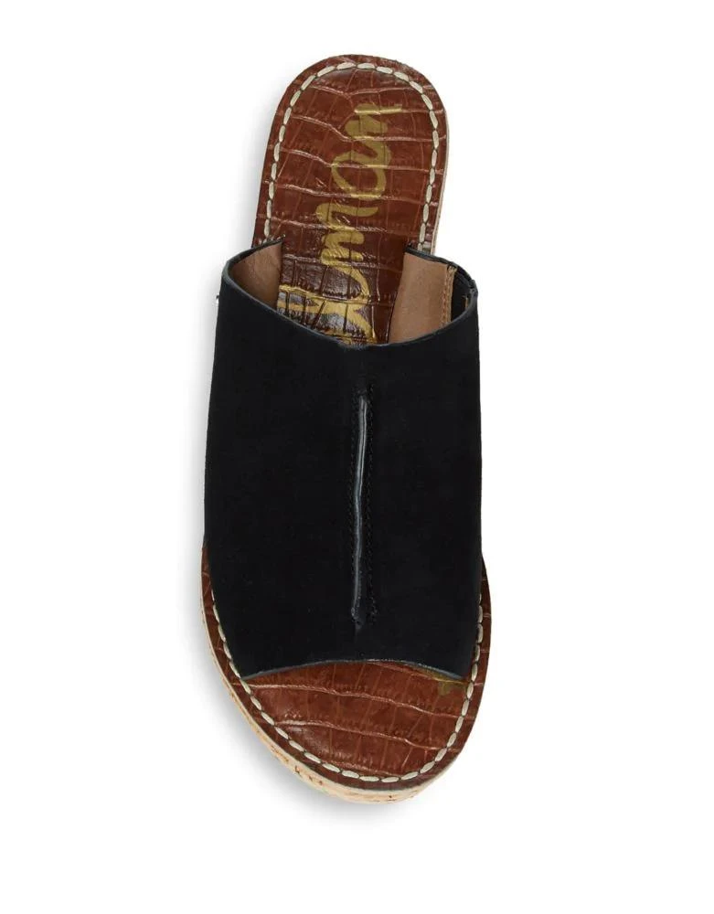 商品Sam Edelman|Ranger Suede Wedge Slides,价格¥170,第4张图片详细描述