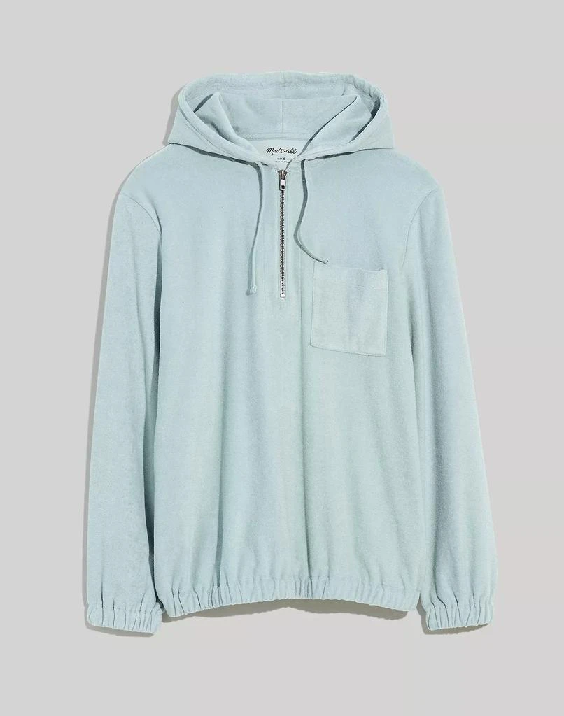 商品Madewell|Terry Cloth Quarter-Zip Hoodie Sweatshirt,价格¥401,第4张图片详细描述