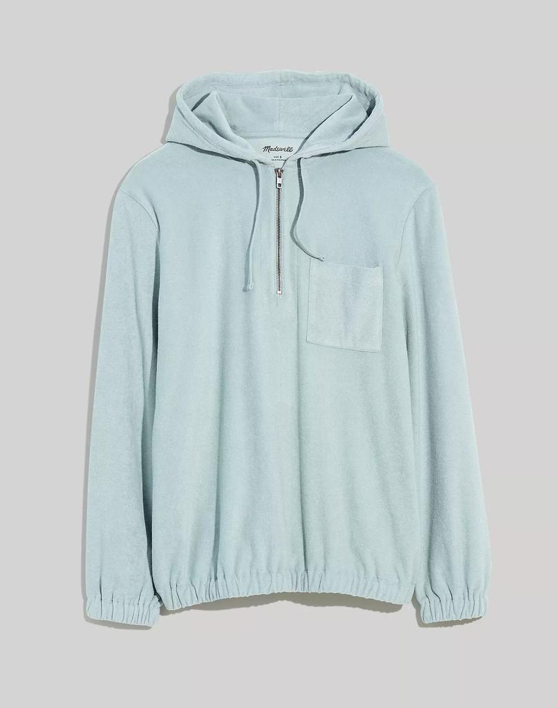 商品Madewell|Terry Cloth Quarter-Zip Hoodie Sweatshirt,价格¥359,第6张图片详细描述