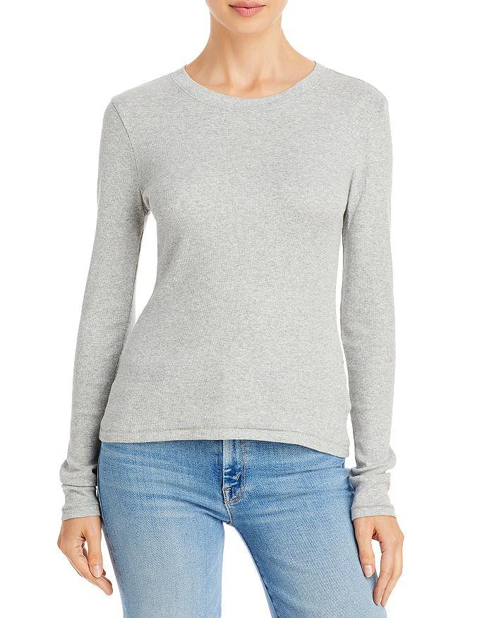 商品Madewell|Fine Ribbed Crewneck Long-Sleeve Tee,价格¥237,第1张图片