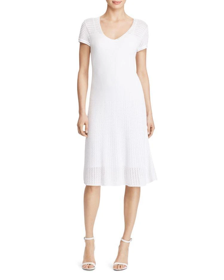 商品Ralph Lauren|Lauren Ralph Lauren Pointelle Dress,价格¥270,第1张图片