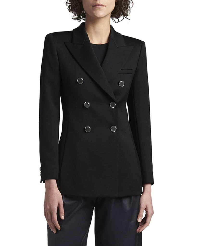 商品Giorgio Armani|Lana Double-Breasted Fluid Wool Jacket,价格¥23198,第2张图片详细描述