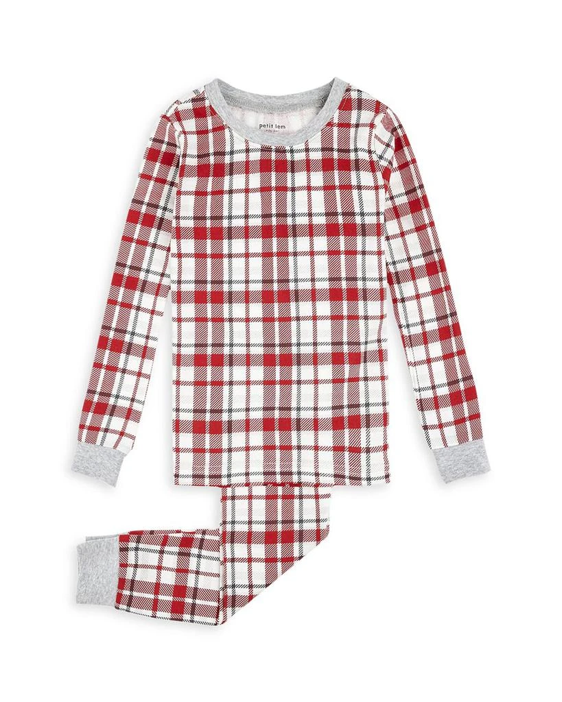 商品Petit Lem|Unisex Plaid Long Sleeved Pajama Set - Little Kid,价格¥200,第1张图片