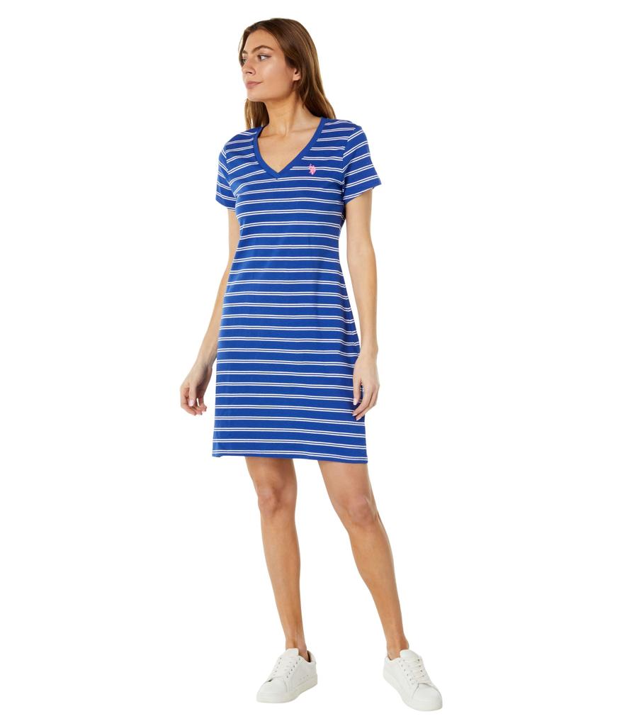 V-Neck Stripe Dress商品第4张图片规格展示