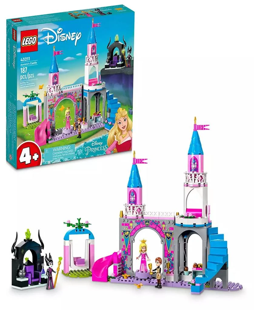 商品LEGO|Disney Princess Aurora's Castle 43211 Toy Building Set with Aurora, Prince Philip and Maleficent Minifigures,价格¥285,第1张图片