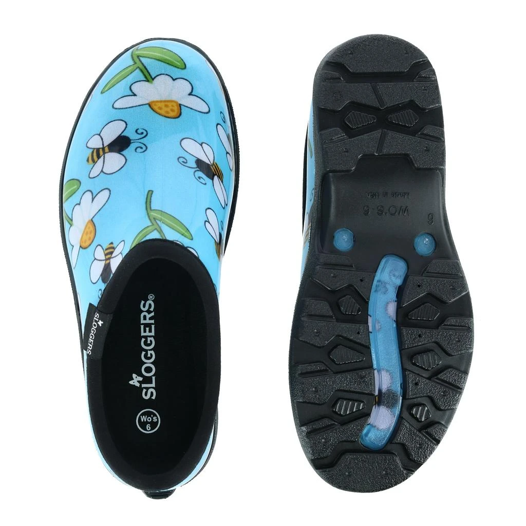 商品Sloggers|Women's Bumble Bee and Flower Print Rain and Garden Shoes,价格¥367,第4张图片详细描述