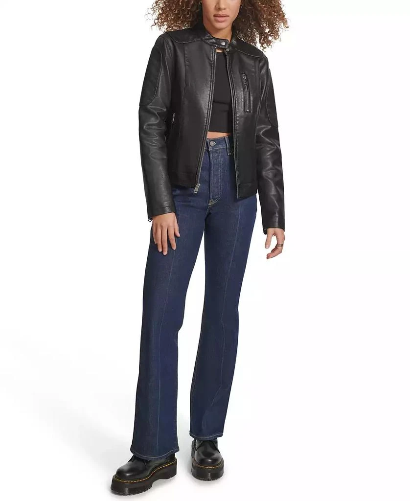 商品Levi's|Women's Faux Leather Biker Jacket,价格¥596,第5张图片详细描述