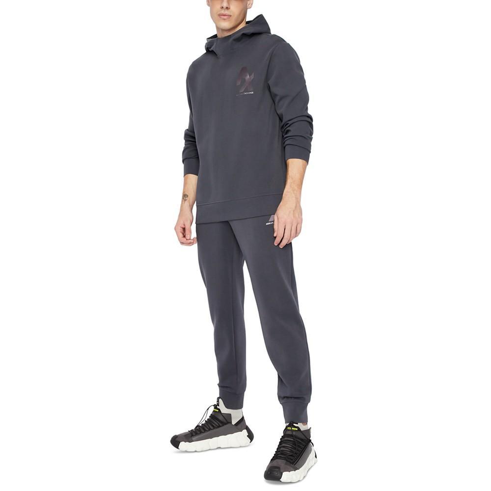 商品Armani Exchange|Men's Shiny Logo Drawstring Jogger Pants,价格¥1080,第6张图片详细描述